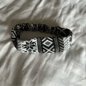 Black and White Winter Headband